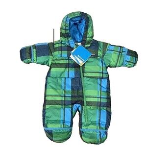 Columbia Baby Snuggly Bunny Bunting Down Hooded Snowsuit 6 Months New